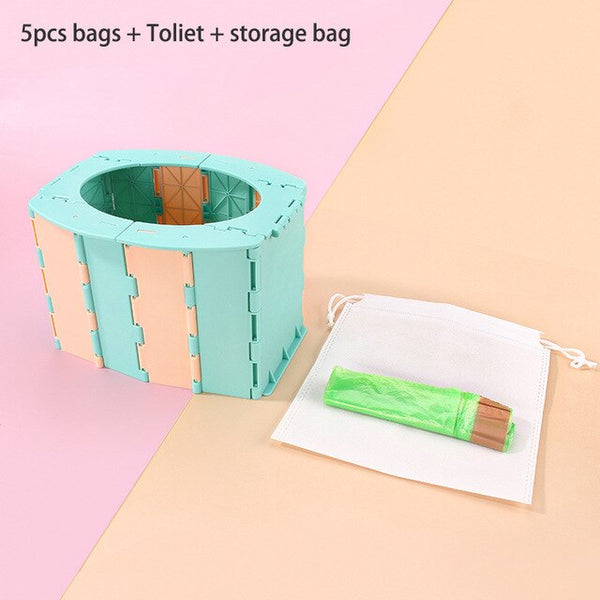 Portable Baby Potty Toilet Seat Car Outdoor Travel Camping Kids Potty Training Seat Children's Folding Potty Toilet