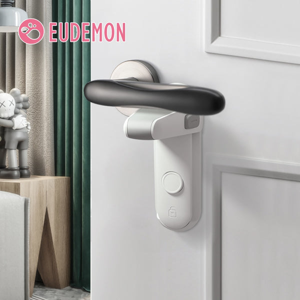 EUDEMON Door Lever Lock, Baby Proofing Door Handle Lock,Childproofing Door Knob Lock Easy to Install and Use 3M VHB Adhesive