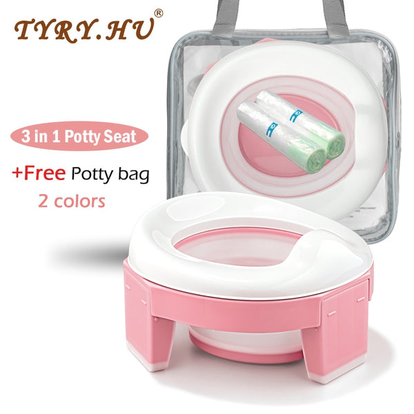 Baby Portable Toilet Potty Training Seat Multifunctional Kids Potty Chair 3 in 1 Toddler Toilet Training Seats Toilet Potty