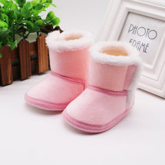 Warm Newborn Toddler Boots Winter First Walkers baby Girls Boys Shoes Soft Sole Fur Snow Booties for 0-18M