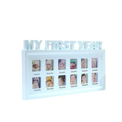 Creative DIY 0-12 Month Baby "MY FIRST YEAR" Pictures Souvenirs Commemorate Kids Growing Memory Gift Display Plastic Photo Frame