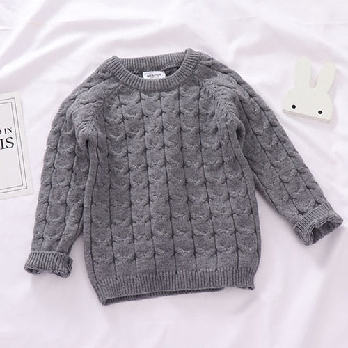 Infant knitting Pullover Sweater+Pants/Tracksuits