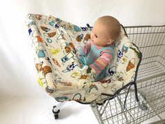 Infant supermarket grocery shopping cart cover baby seat Pad anti-dirty cover Kids Traveling Seat Cushion No dirty  portable