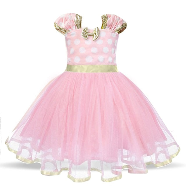 Fancy Kids Dresses for Girls Birthday Easter Cosplay Mouse Dress Up Kid Costume Baby Girls Clothing For Kids 2 6T Wear