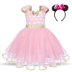 Fancy Kids Dresses for Girls Birthday Easter Cosplay Mouse Dress Up Kid Costume Baby Girls Clothing For Kids 2 6T Wear