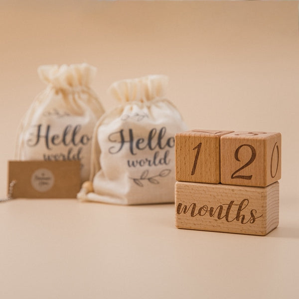 Handmade Baby Milestone Cards Square 3Pcs