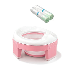 TYRY.HU Baby Pot Portable Silicone Baby Potty Training Seat 3 in 1 Travel Toilet Seat Foldable Blue Pink Children Potty With Bag
