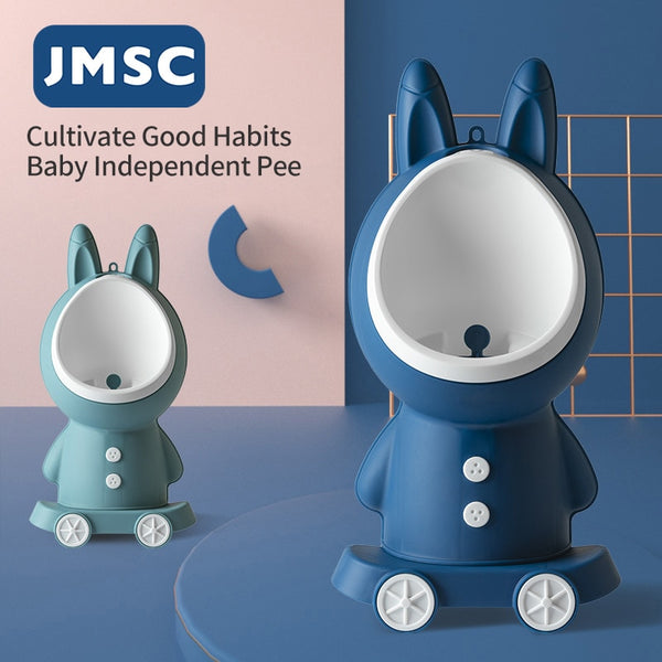 JMSC Rabbit Baby Potty Toilet Stand Vertical Urinal Kids Training Boy Pee Bathroom Wall-Mounted Travel Toddler Split Portable