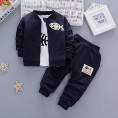 Bibicola Baby Boy Sports Suit Clothing Sets Kids Floral Clothes For Birthday Formal Outfits Suit Fashion Tops Shirt + Pants 2pcs