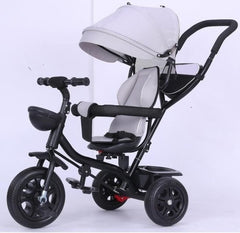 Infant Tricycle Folding Rotating Seat Three-wheeled 4 in 1